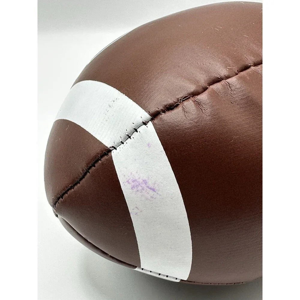 Little Tikes Soft Plush Football Toy Brown White Stitched Vinyl Kids”
